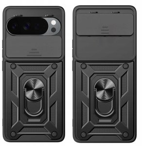 Hello Case Etui Pancerne Do Google Pixel 10 Pro XL (Czarne, Armor, Ochronne) Szkło 5
