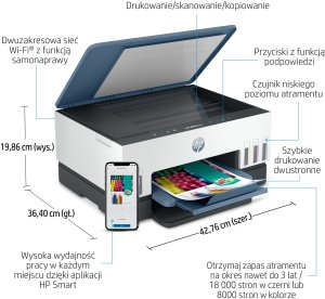 Urządzenie wielofunkcyjne HP Drukarka wielofunkcyjna Smart Tank 675 Skaner Kopiarka 8