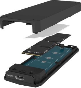 Icy Box Geh. IcyBox Spade Case 1805 NVMe M.2 USB 3.2 Gen 2 Type-C 2