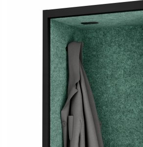 Jan Nowak Kabina akustyczna SALLY MentalBox 600 mm – czarny korpus, zielone siedzisko 11