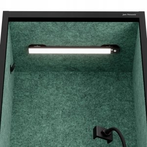 Jan Nowak Kabina akustyczna SALLY MentalBox 600 mm – czarny korpus, zielone siedzisko 7
