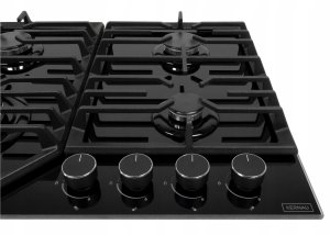 Płyta grzewcza Kernau Płyta gazowa Kernau KGH 6431 TCI B szkło 4 palniki 3