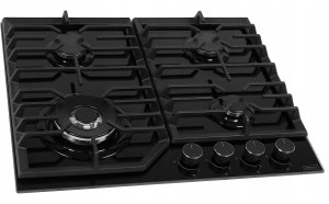 Płyta grzewcza Kernau Płyta gazowa Kernau KGH 6431 TCI B szkło 4 palniki 5