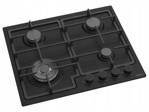 Płyta grzewcza Kernau Płyta gazowa Kernau KGH 6423 T CI Matt Black 61cm 2