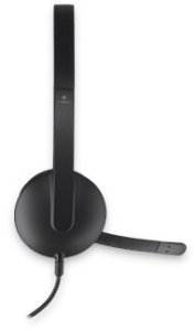 Słuchawki Logitech Słuchawki komputerowe Logitech USB Headset H340 Nauszne Mikrofon Czarne 3