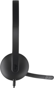 Słuchawki Logitech Słuchawki komputerowe Logitech USB Headset H340 Nauszne Mikrofon Czarne 8