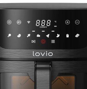 Frytkownica beztłuszczowa Lovio Frytkownica beztłuszczowa Lovio Home LVAF002BK 6L do Pieczenia Grillowania 10