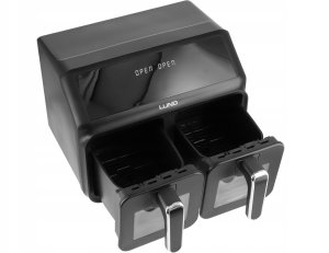 Frytkownica beztłuszczowa Lund FRYTKOWNICA BEZTŁUSZCZOWA AIR FRYER 2200W DWIE KOMORY 4+4L Z WYŚWIETLACZEM 6