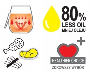 Frytkownica beztłuszczowa Lund FRYTKOWNICA BEZTŁUSZCZOWA AIR FRYER 2200W DWIE KOMORY 4+4L Z WYŚWIETLACZEM 9