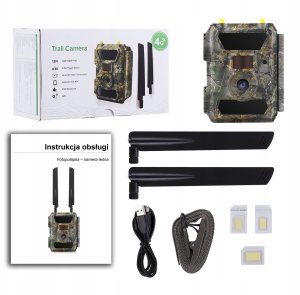 Kamera cyfrowa Luxury-Goods Kamera Leśna FOTOPUŁAPKA GPS 4.0CG MMS FILM LTE 4G 7