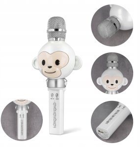 Mikrofon MaxLife Maxlife mikrofon z głośnikiem Bluetooth Animal KARAOKE MX-100 3
