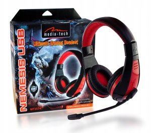 Słuchawki Media-Tech MEDIATECH MT3574 NEMESIS USB - Słuchawki stereo z mikrofonem dla graczy 14