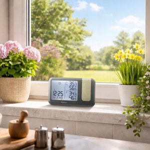 Stacja pogodowa Meteo STACJA POGODOWA Z DCF METEO WEBBER WS207 POGODYNKA PROJEKTOR LASEROWY 3