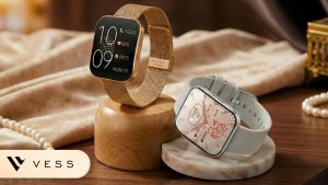 Smartwatch VESS SMARTWATCH ZEGAREK DAMSKI ZAOKRĄGLONY EKRAN 3D MENU PL AMOLED + 4 PASKI 6