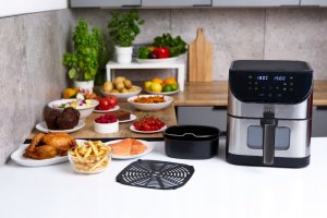 Frytkownica beztłuszczowa MPM Frytkownica beztłuszczowa MPM MFR10M 1500W 6L do do Smażenia Pieczenia 6