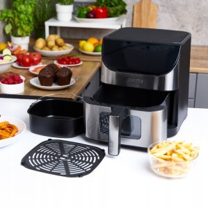 Frytkownica beztłuszczowa MPM Frytkownica beztłuszczowa MPM MFR10M 1500W 6L do do Smażenia Pieczenia 8