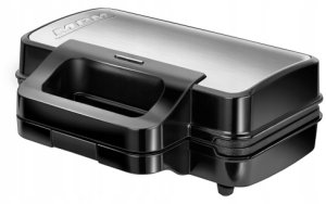 Opiekacz MPM Opiekacz 3w1 gofrownica grill MPM MOP-43M 3w1 inox 1000 W 2