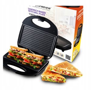 Opiekacz MPM Opiekacz 3w1 gofrownica grill MPM MOP-43M 3w1 inox 1000 W 8