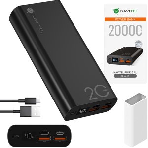Powerbank Navitel Powerbank Navitel PWR20 AL Black 20000 mAh USB 6