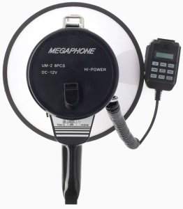 Głośnik Nedis Megafon Nedis 1500m Nagrywanie 120dB Czarny/Biały 5