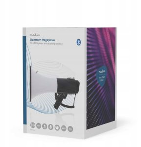 Głośnik Nedis Megafon Nedis 1500m Nagrywanie 120dB Czarny/Biały 6