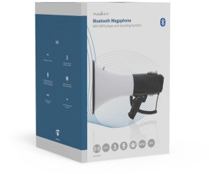 Głośnik Nedis Megafon Nedis 1500m Nagrywanie 120dB Czarny/Biały 7