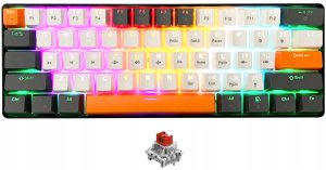 Klawiatura Klawiatura mechaniczna Media-Tech ZONE 61 MT1258 Przełączniki RED układ 60% 2