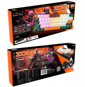 Klawiatura Klawiatura mechaniczna Media-Tech ZONE 61 MT1258 Przełączniki RED układ 60% 9