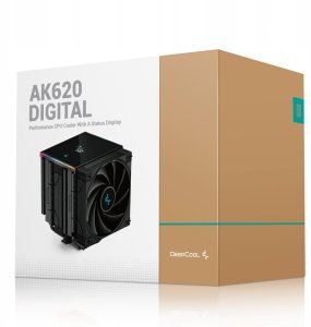 Chłodzenie CPU Chłodzenie powietrzne DeepCool AK620 Digital RGB 1850 obr/min 120mm 4 pin 10