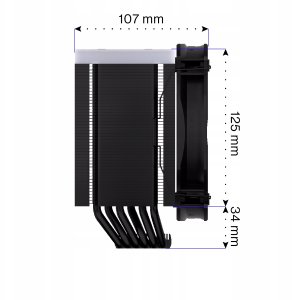 Chłodzenie CPU Chłodzenie powietrzne Endorfy Fortis 5 ARGB Czarny 13