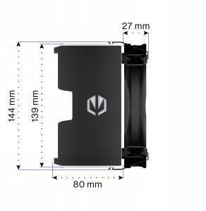 Chłodzenie CPU Chłodzenie powietrzne Endorfy Fortis 5 ARGB Czarny 14