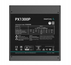 Zasilacz Zasilacz do komputera DeepCool PX1300P 1300W 80+ Platinum Czarny Modularny 4