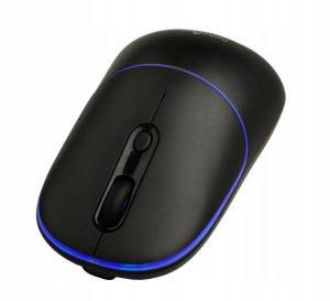 Mysz MYSZ BEZPRZEWODOWA REINSTON RGB WBUDOWANY AKUMULATOR USB 2.4 GHZ CZARNA 3