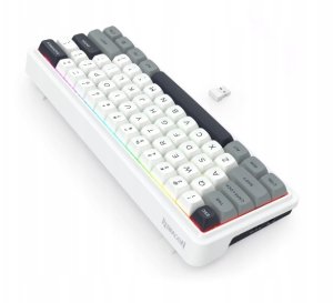 Klawiatura Klawiatura mechaniczna Redragon Draconic V2 K730WGP-RGB-PRO Biało-Szara 5