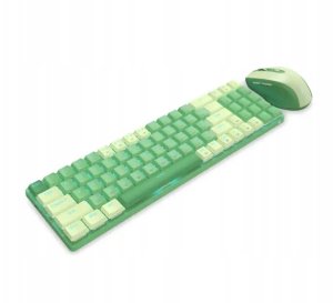 Klawiatura + mysz Zestaw Klawiatura + Mysz bezprzewodowa Redragon BS-8772GC Zielona 2