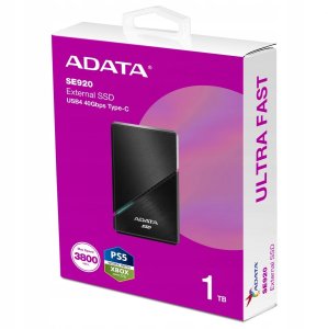 Dysk zewnętrzny SSD Dysk SSD Adata SE920 1TB USB4C 3800/3700 MB/s czarny 9