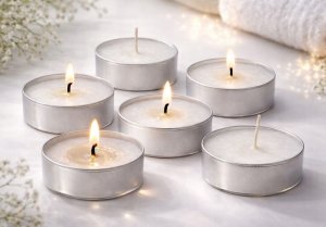 AgdExpert Podgrzewacze sojowe XXL 57x22 Zapach Cedr i Szafran 6 szt Tealight No.13 2
