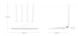 Router Router Wi-Fi Xiaomi AC1200 LAN iPv6 2,4/5 GHz 13