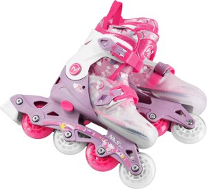 Rolki Nils Extreme NJ1025 ŁYŻWOROLKI FLIPZY RÓŻOWE ROZM. S(31-34) NILS FUN 11