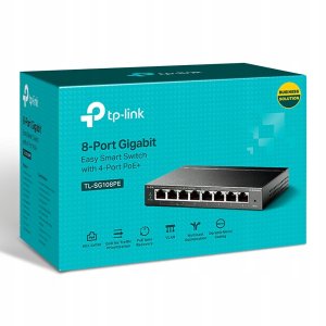 Switch SWITCH TP-LINK TL-SG108PE QoS 4X POE 8X GIGABIT 4