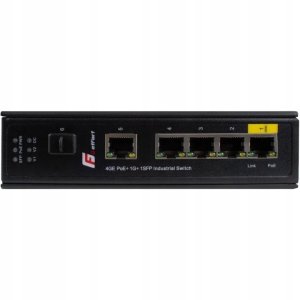 Switch SWITCH POE GETFORT PRZEMYSŁOWY POE 4GE+1GE+1SFP (-40/80) 3
