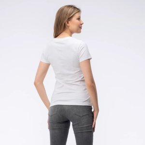 hitec Damska koszulka z krótkim rękawem Hi-tec LADY PLAYO II SLIM biały rozmiar XS 9