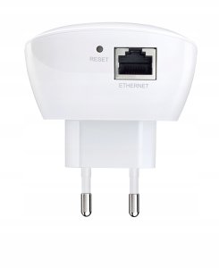Router WZMACNIACZ SYGNAŁU WIFI TP-LINK WA850RE REPEATER WIFI Z GNIAZDEM LAN RJ45 5