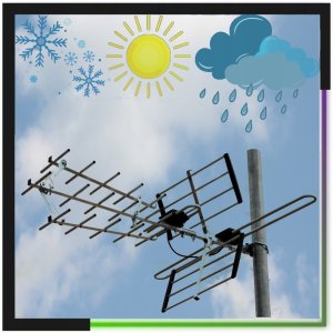 Antena RTV Antena zewnętrzna DVB-T2 UHF+VHF TAMDEL TAZ-19 3