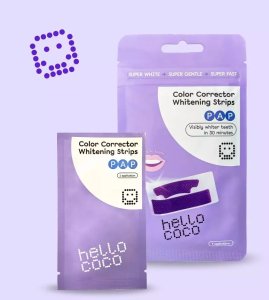 Hello Coco HELLO COCO Whitening Strips Paski wybielające z PAP - fioletowe 14 szt. 3
