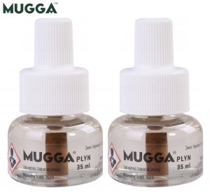 Mugga Urządzenie elektryczne z wkładem na komary Mugga 45 nocy 35ml + 4x Wkład płyn na komary Mugga 45 nocy 35ml 5