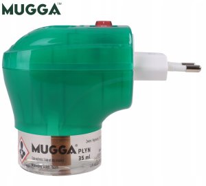 Mugga Urządzenie elektryczne z wkładem na komary Mugga 45 nocy 35ml + 4x Wkład płyn na komary Mugga 45 nocy 35ml 6