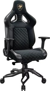 Fotel Cougar COUGAR CGR-T2F-GLB Uniwersalny fotel dla gracza Wyściełane siedzisko tapicerowane Czarny 2