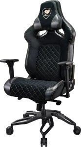 Fotel Cougar COUGAR CGR-T2F-GLB Uniwersalny fotel dla gracza Wyściełane siedzisko tapicerowane Czarny 3