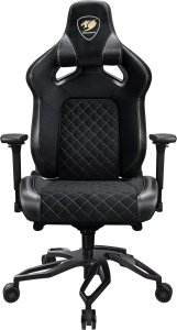 Fotel Cougar COUGAR CGR-T2F-GLB Uniwersalny fotel dla gracza Wyściełane siedzisko tapicerowane Czarny 9